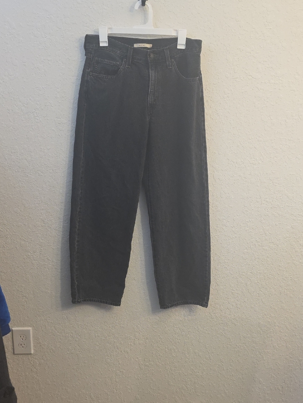 Men's Black Wash Levi's Jeans -  Baggi Fit